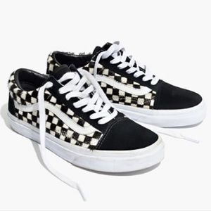 Madewell x Vans Old Skool Calf Hair Sneakers